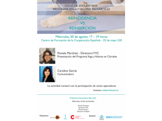 Tercera charla del Ciclo de Yoga y Valores en Cárceles (YVC): 